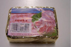 LEŠETICKÝ maso uzeniny - rozvoz zboží z eshopu Praha - Sýr tavený šunka 100g Brick